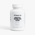 white bottle with label stating digestive enzyme pro blend