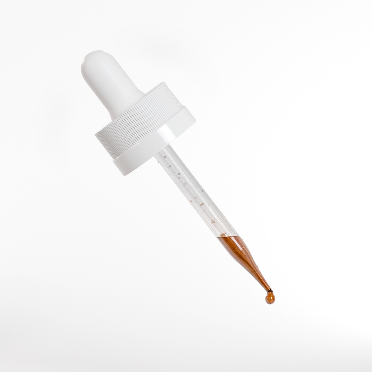 Hair growth serum dropper applicator with amber gel drop