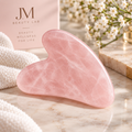 Rose Quartz Heart Shaped Gua Sha
