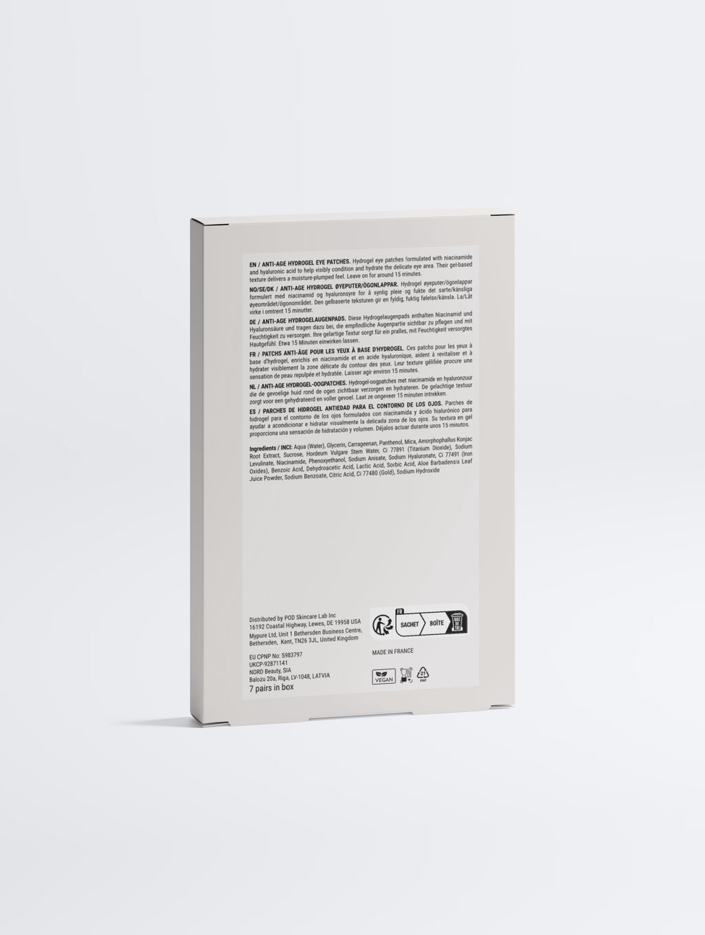 Anti-Age Hydrogel Eye Patches